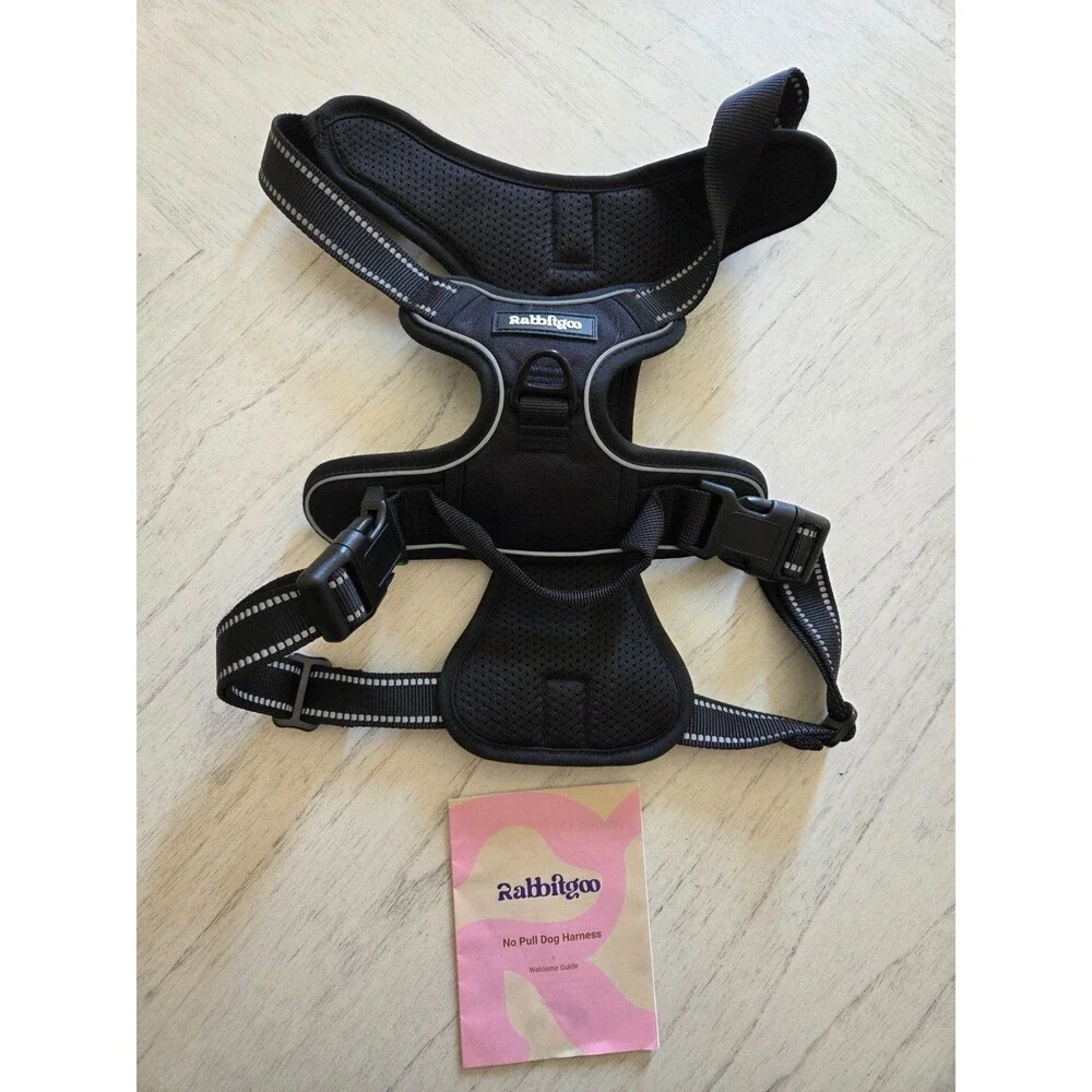 rabbitgoo Dog Harness with 2 Leash Clips No-Pull Reflective Vest for Large Dogs